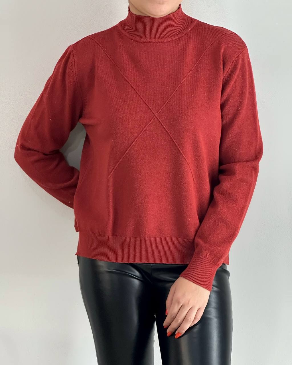 پلیور بافت شاین دار کد 4172