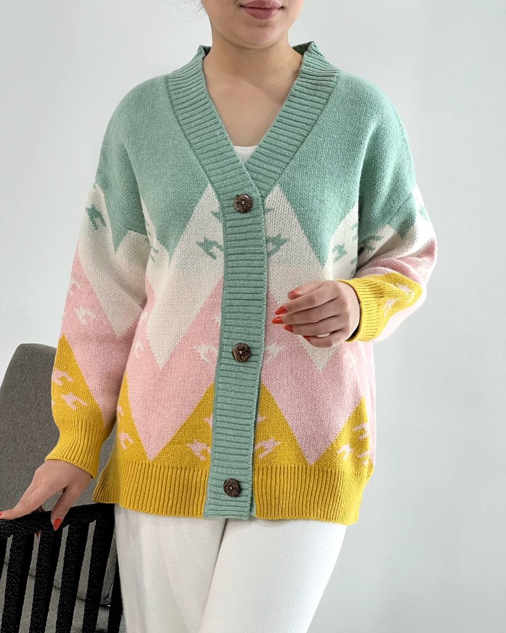 رویی بافت جلو دکمه کد 4176