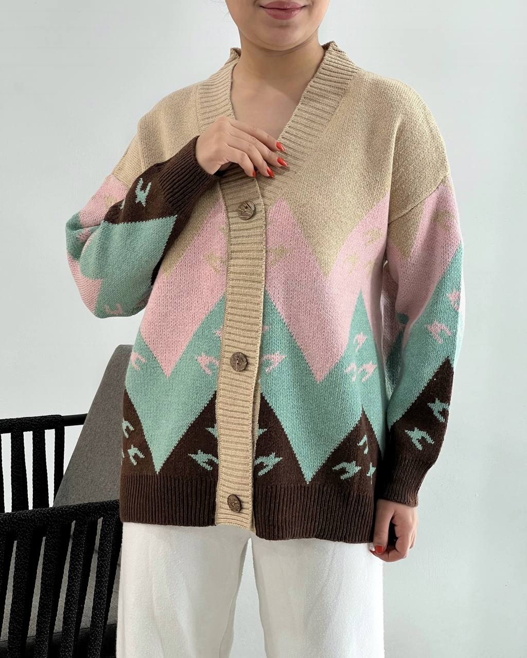 رویی بافت جلو دکمه کد 4176