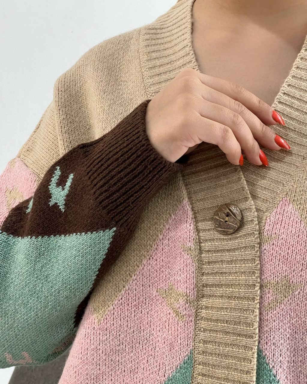 رویی بافت جلو دکمه کد 4176