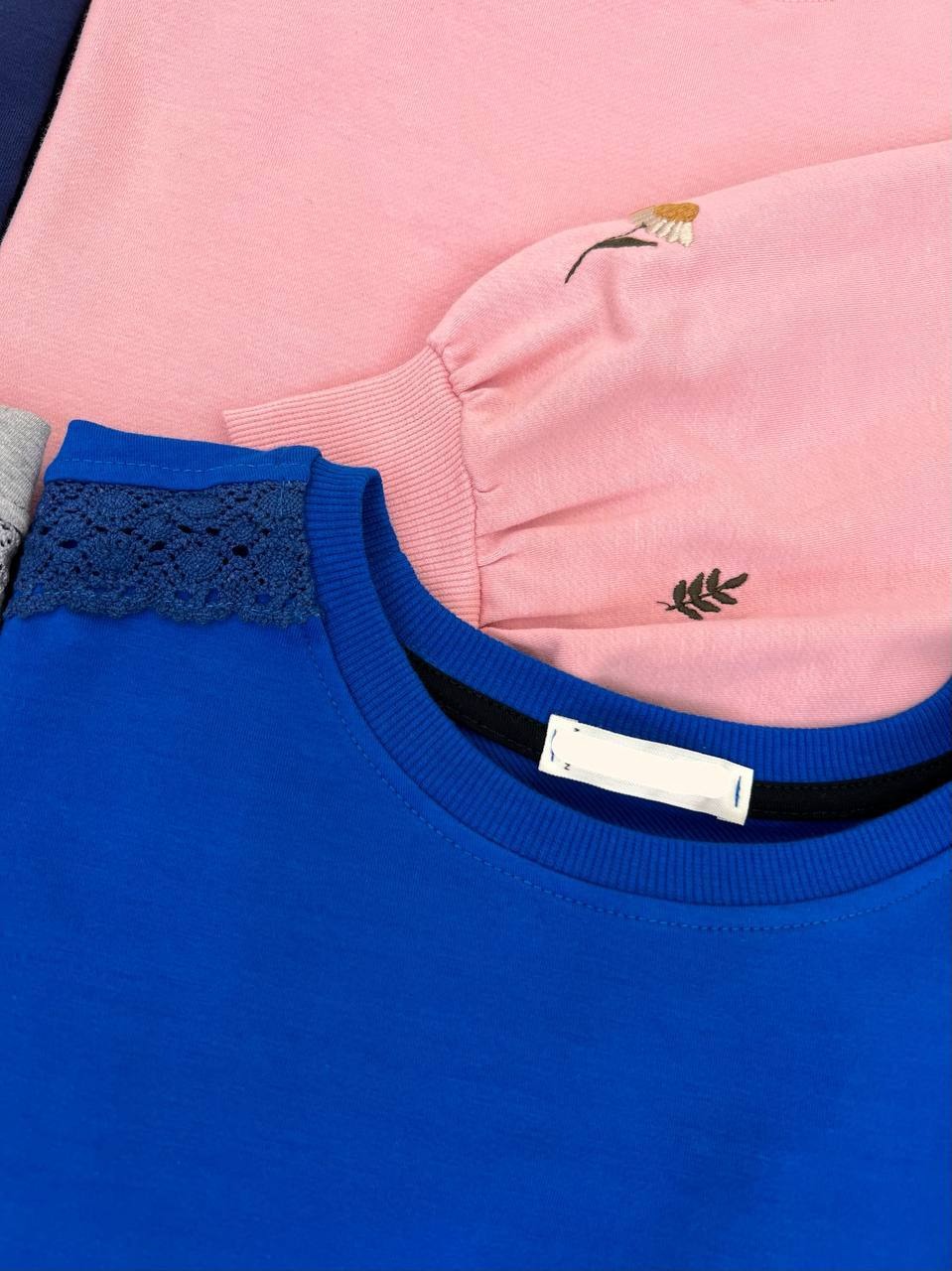 بلوز آستین پف گلدوزی کد 4181