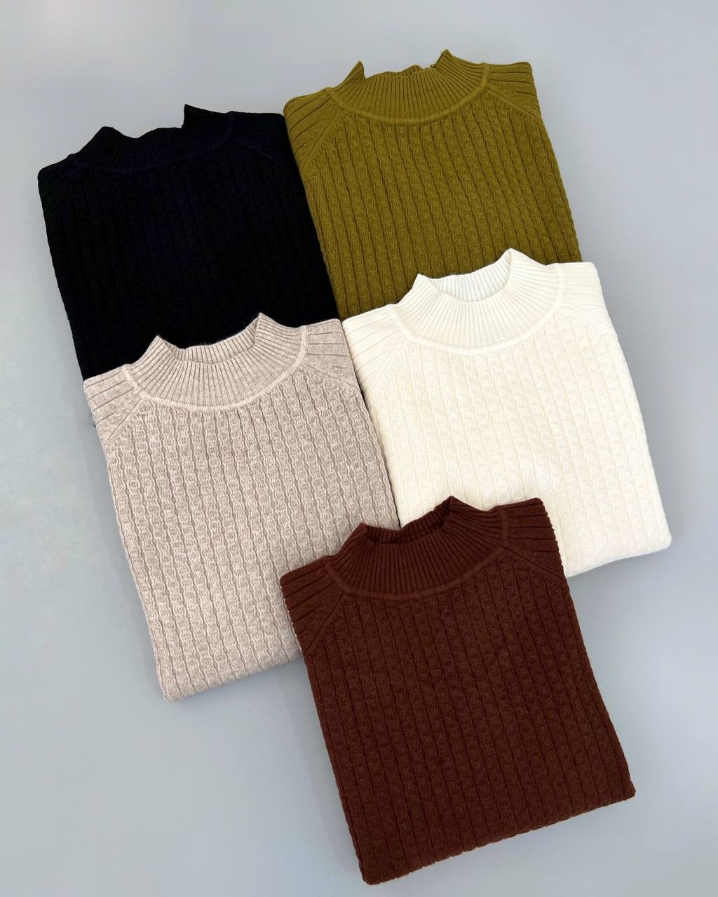 پلیور بافت یقه ایستاده کد 4184