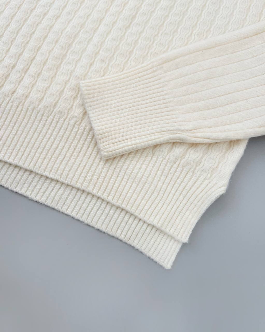 پلیور بافت یقه ایستاده کد 4184