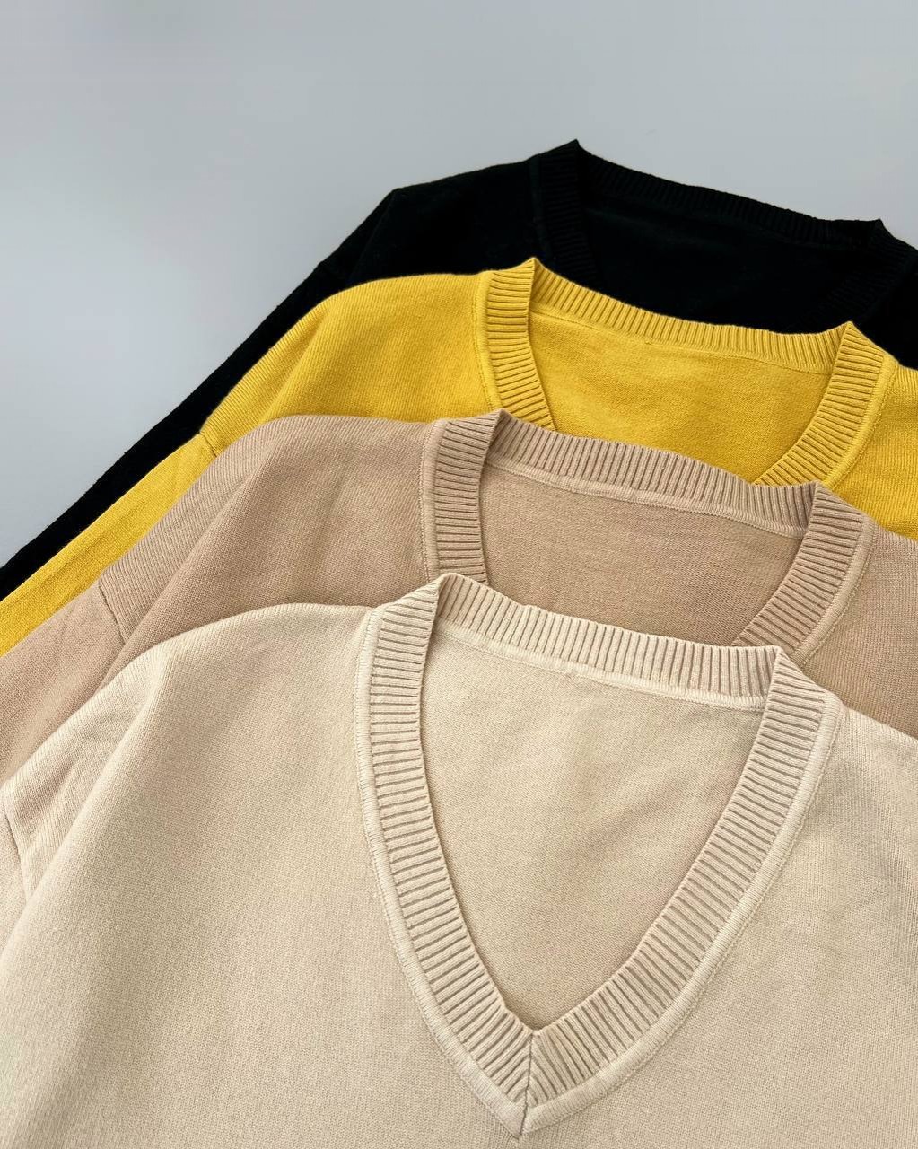 پلیور بافت یقه هفت سرآستین مروارید کد 4179