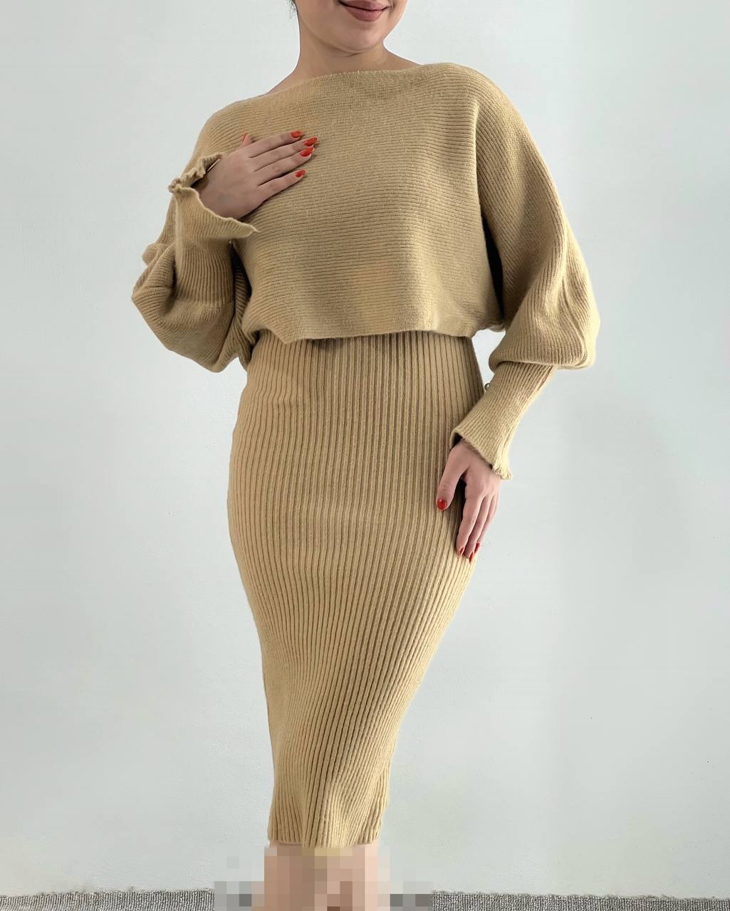 ست سارافن و رویی بافت کد 4191