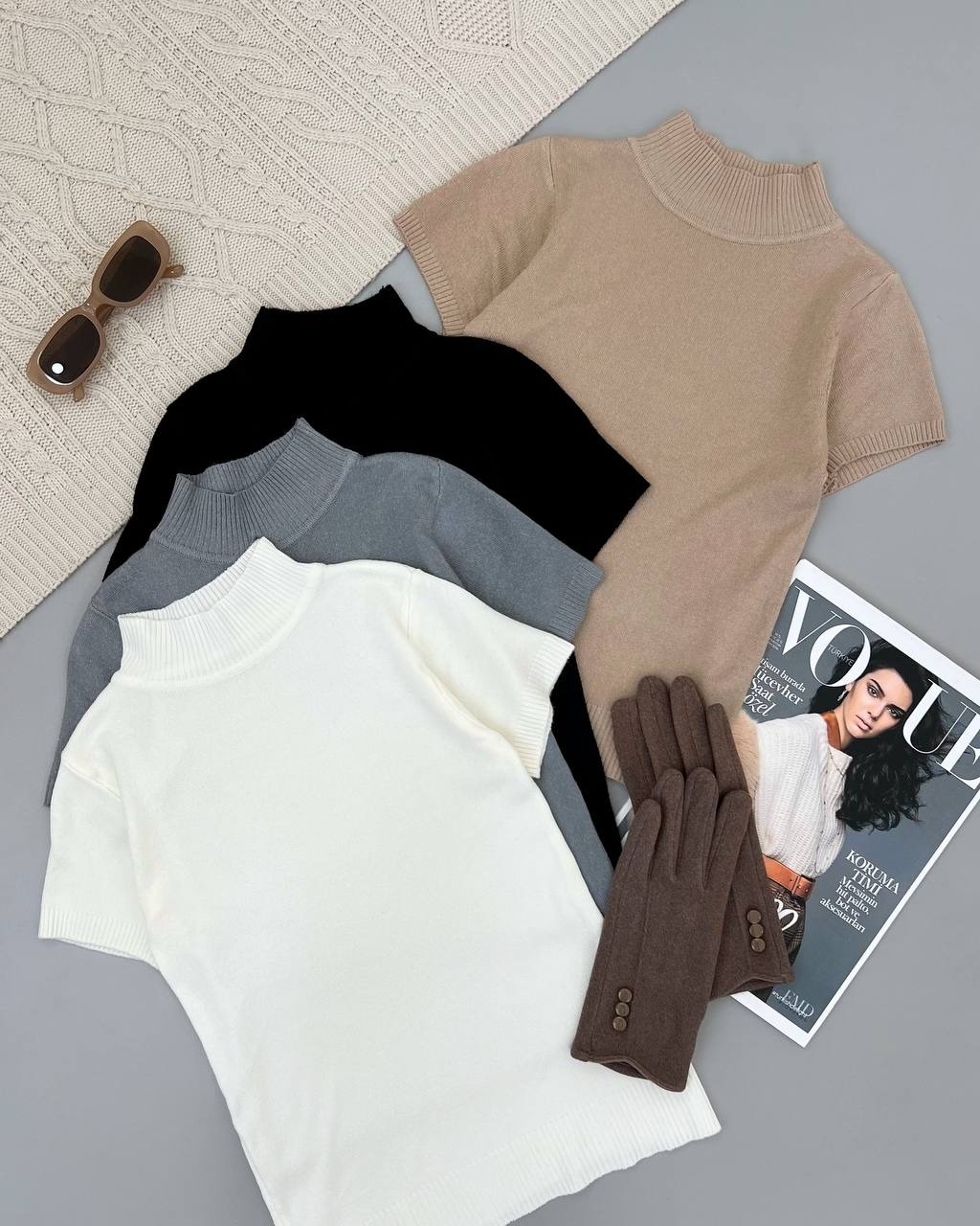 بلوز بافت 5 رنگ کد 4193