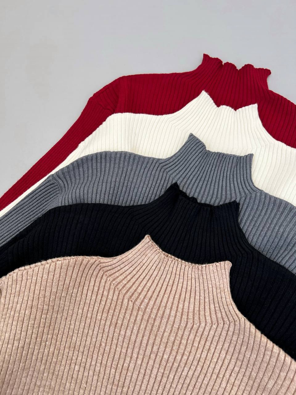 پلیور بافت آستین پف ساده کد 4195