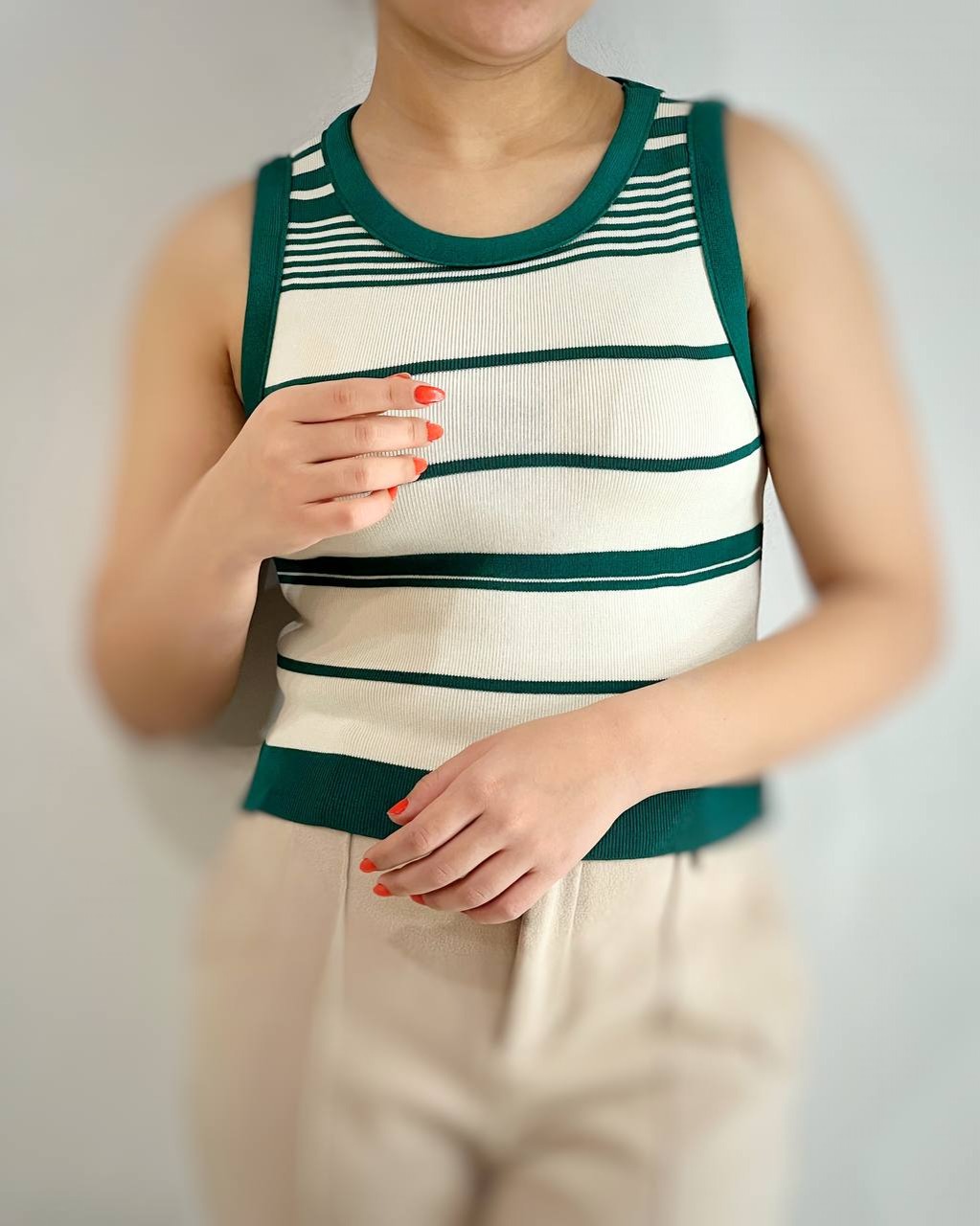 تاپ بافت راه راه 5 رنگ کد 4196