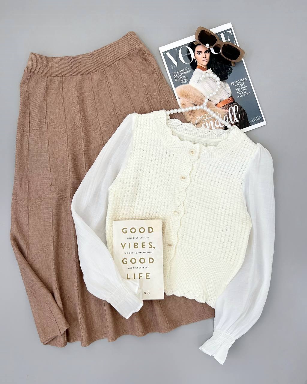 ژاکت بافت آستین حریر کد 4198