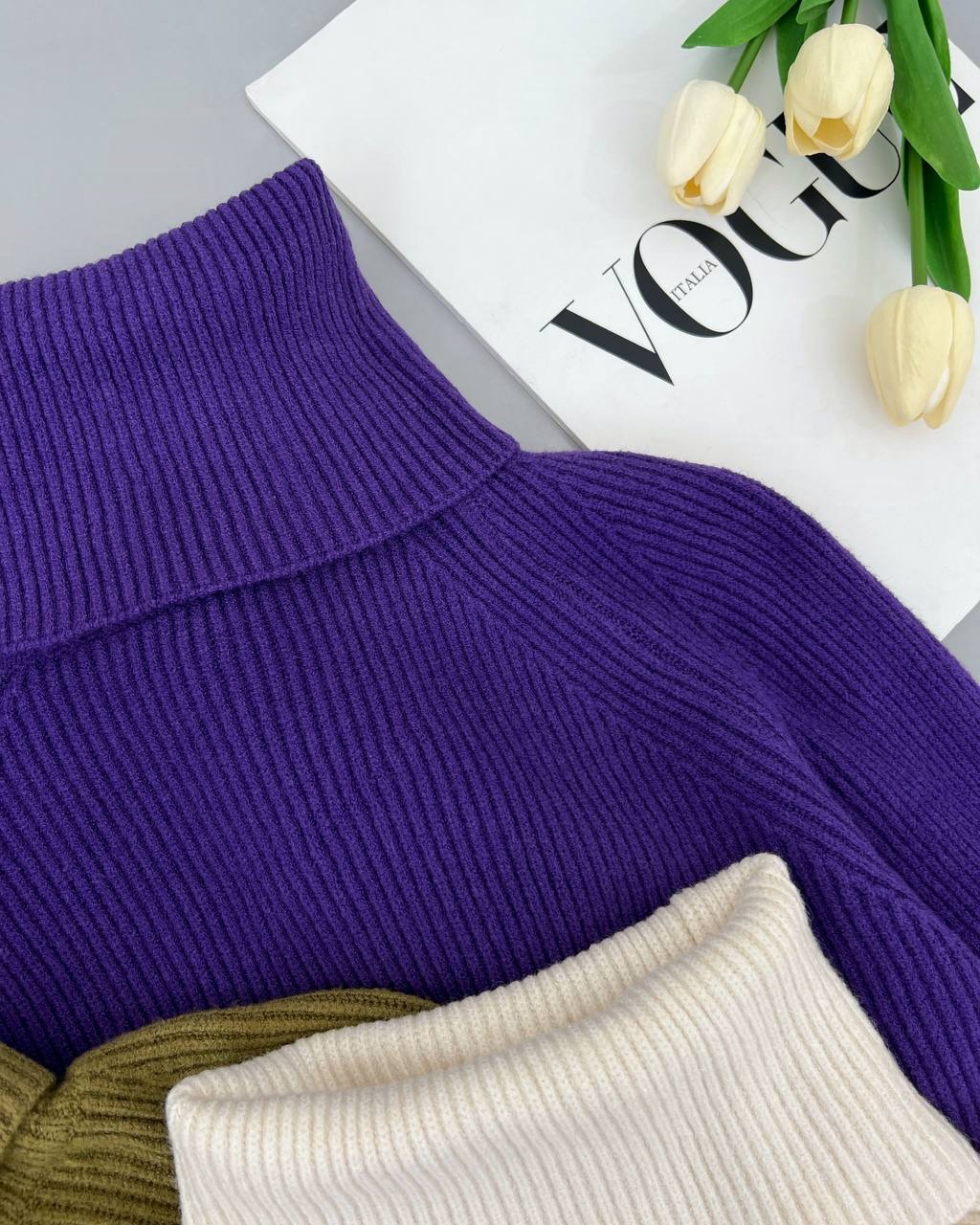 پلیور بافت یقه اسکی کد کد 4202