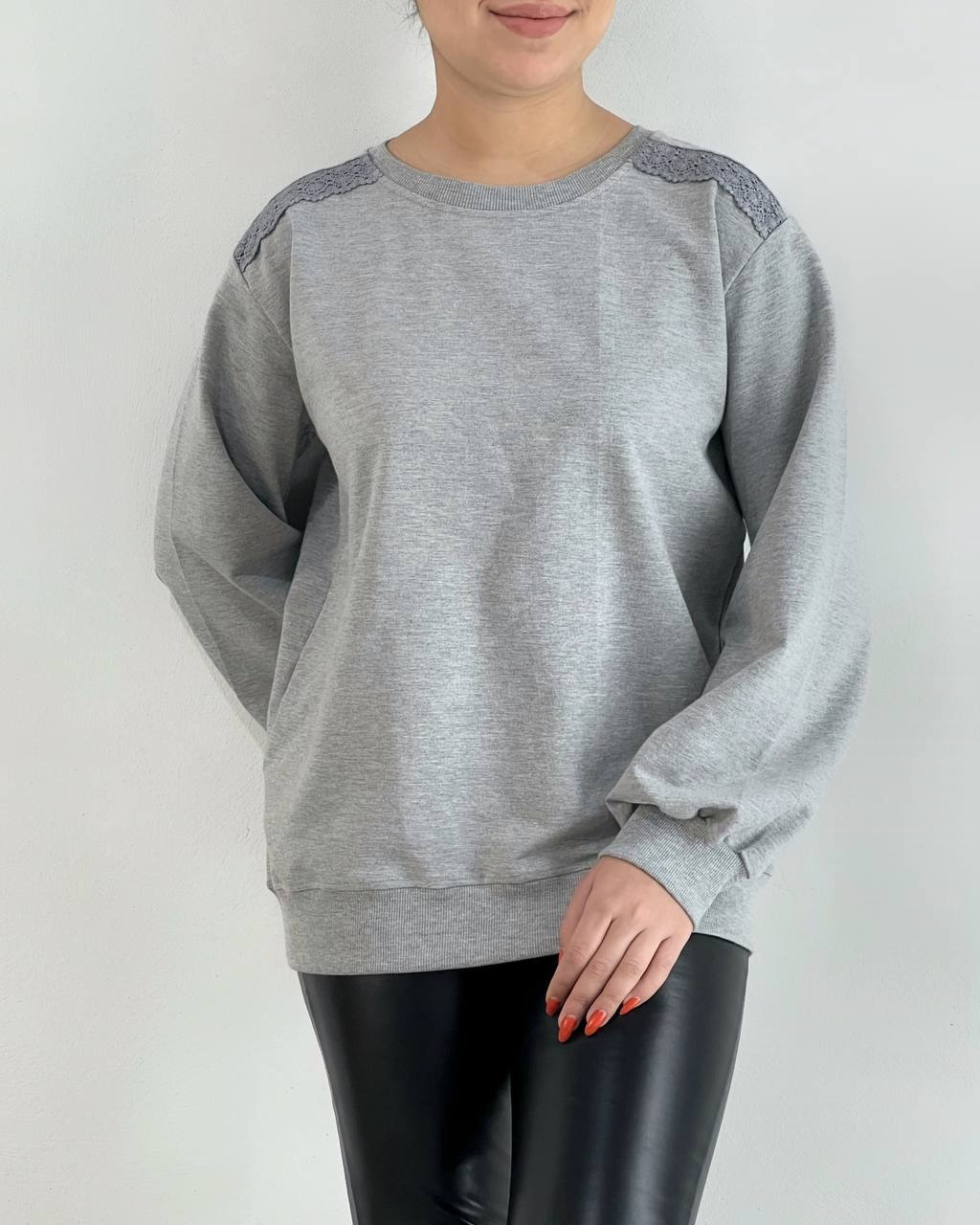 بلوز دورس سرشانه دانتل ساده کد 4204