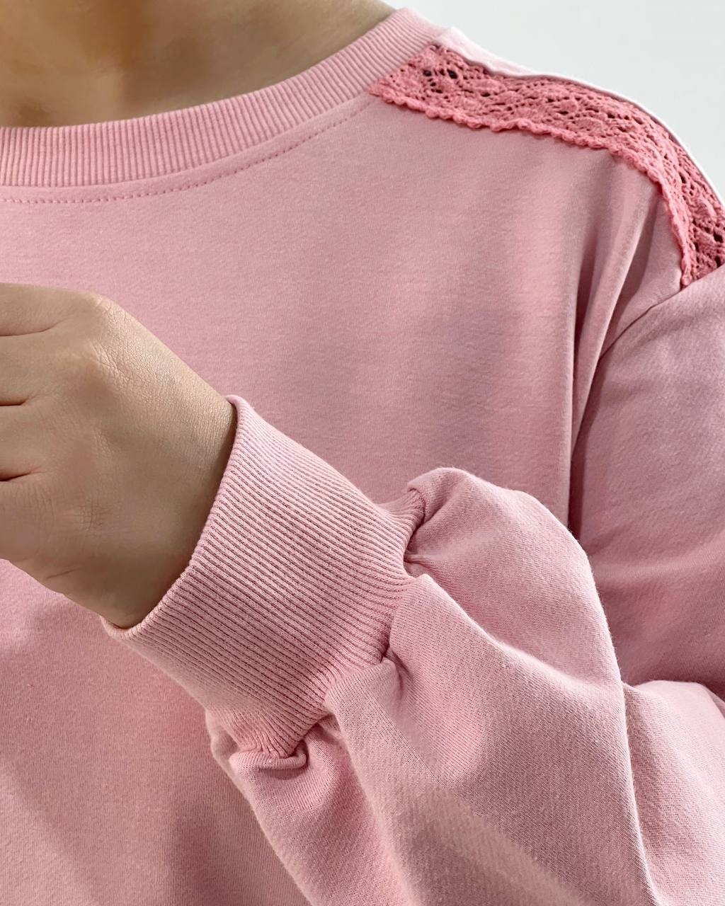 بلوز دورس سرشانه دانتل ساده کد 4204