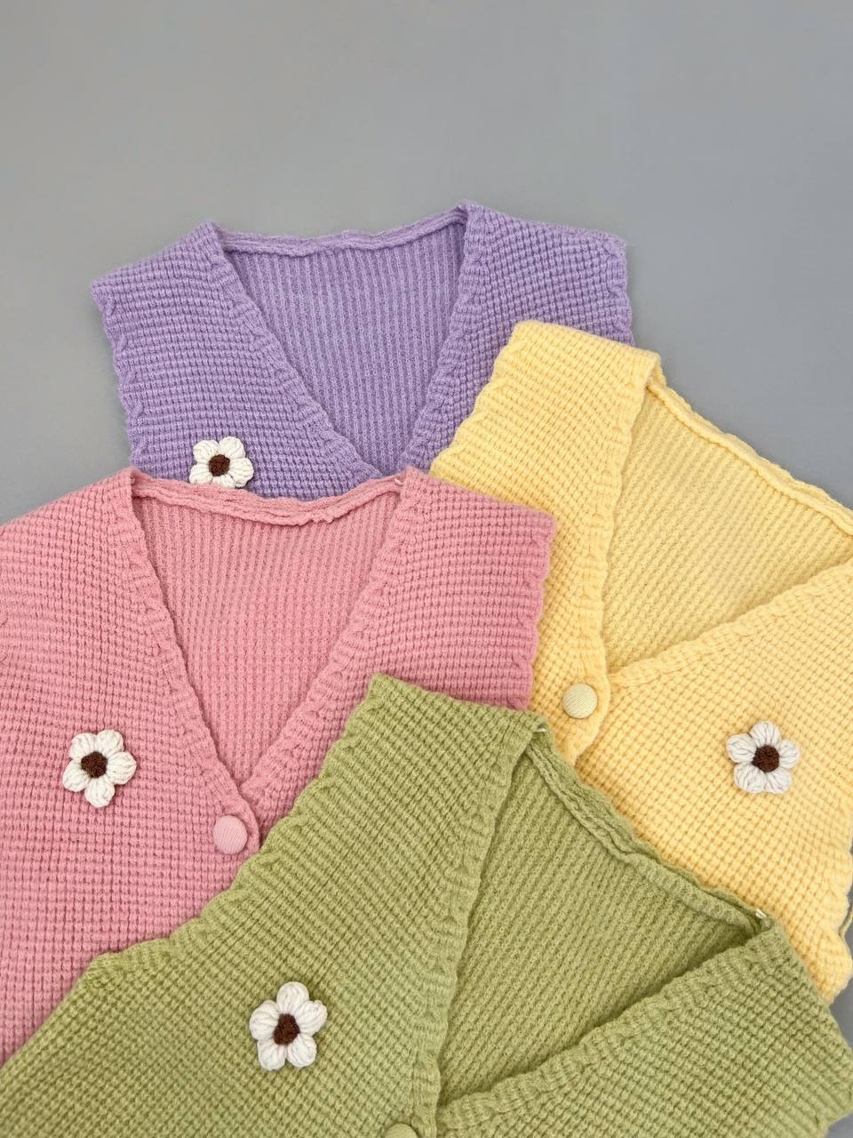 جلیقه بافت گل برجسته کد 4205