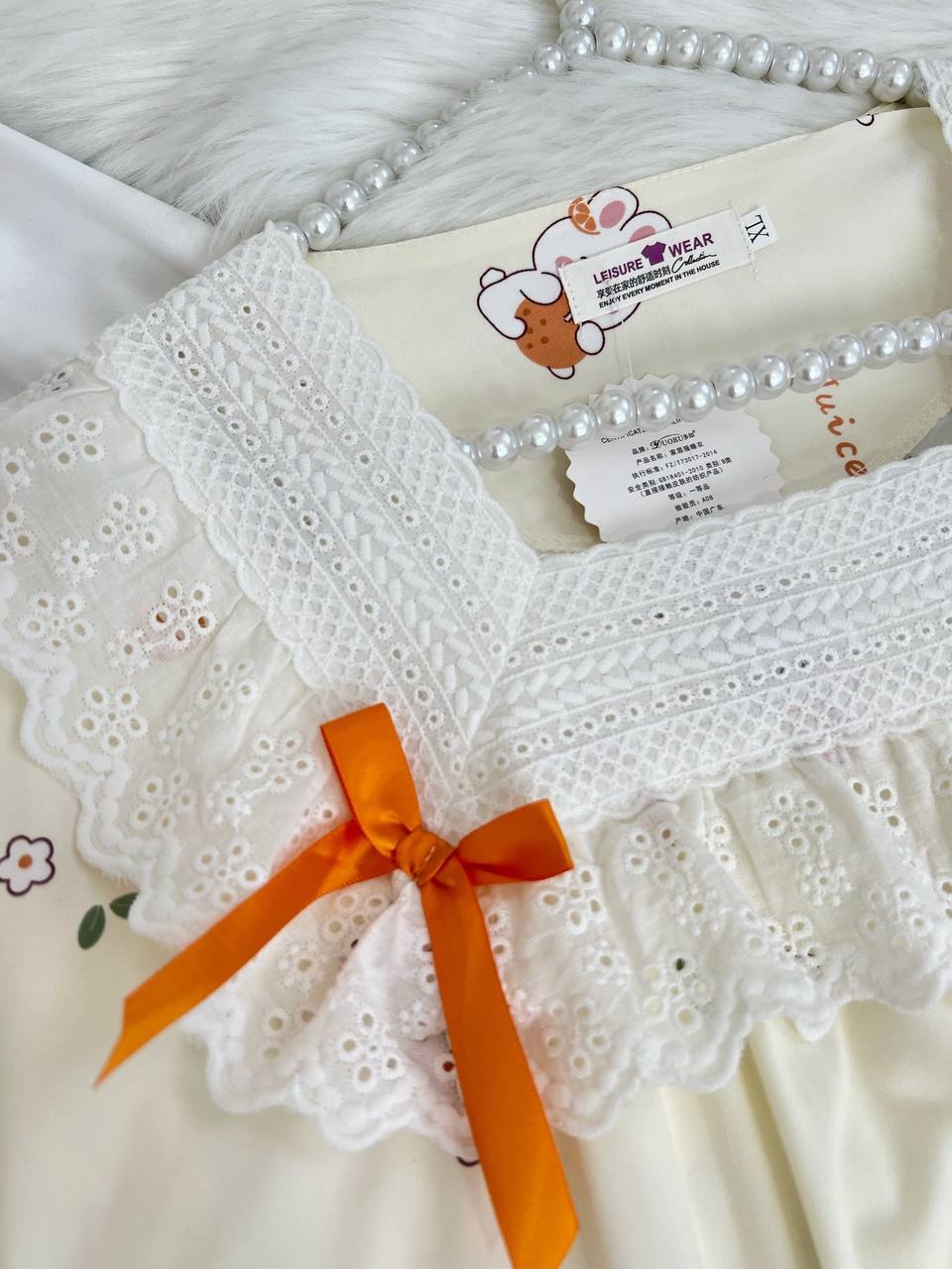 ست بلوز و شلوار عروسکی آستین بلند کد 4207