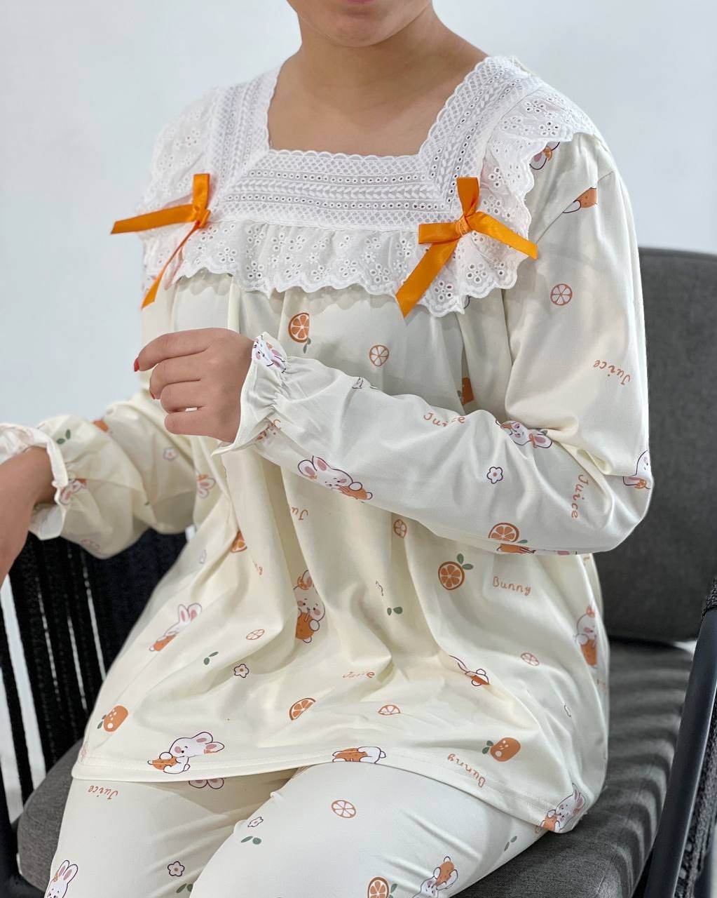 ست بلوز و شلوار عروسکی آستین بلند کد 4207