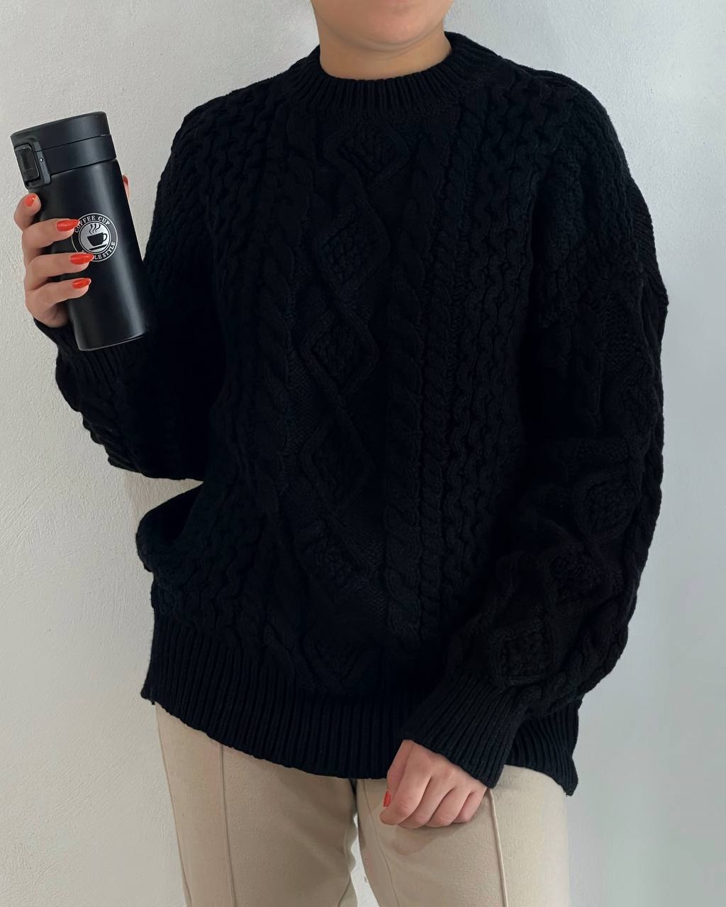 پلیور بافت دورنگ لش کد 4211