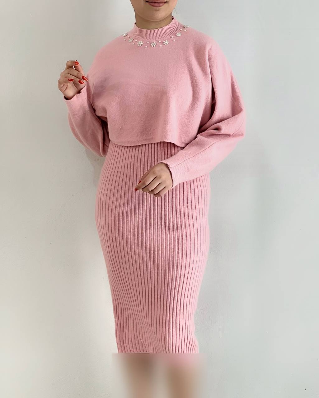 ست دو تیکه سارافن + رویی کد 4212