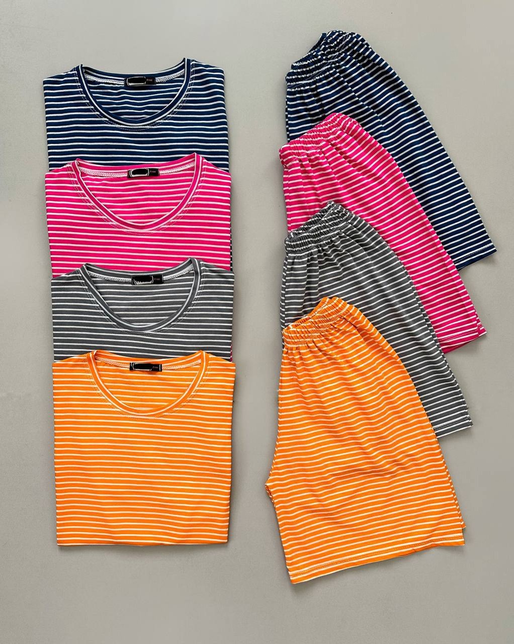 ست تیشرت بغل گره بهمراه شلوارک کد 4214