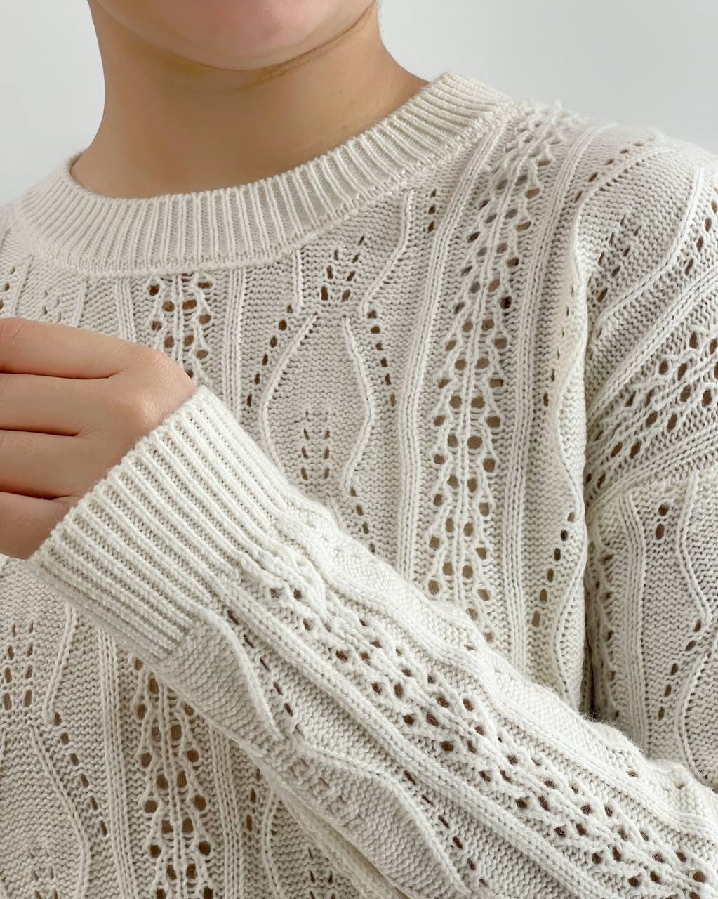 پلیور بافت بوکله تکرنگ کد 4216