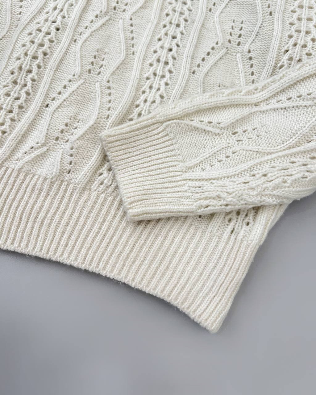 پلیور بافت بوکله تکرنگ کد 4216