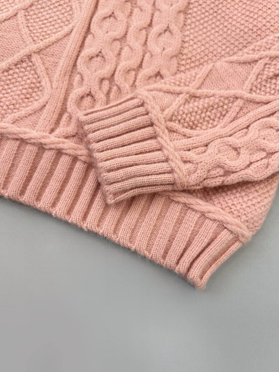 پلیور بافت دو رنگ کد 4219