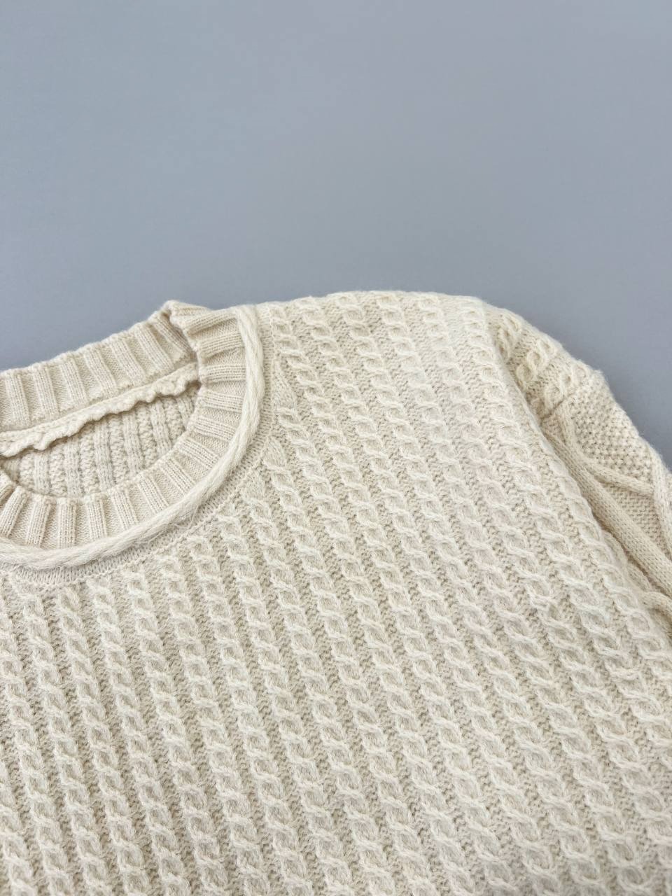 پلیور بافت دو رنگ کد 4219