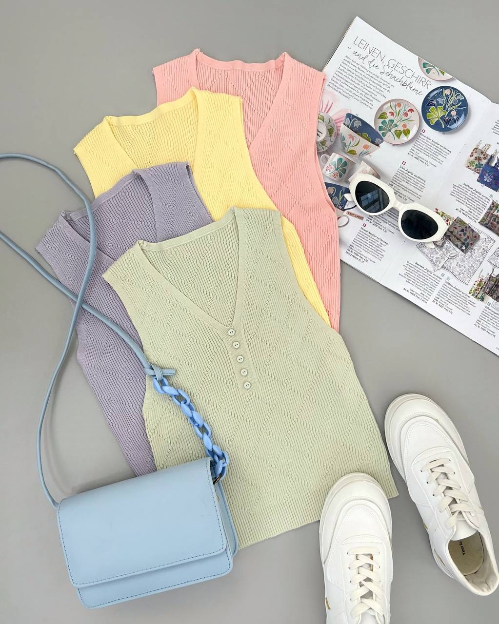 کراپ تاپ بافت 9 رنگ کد 4220