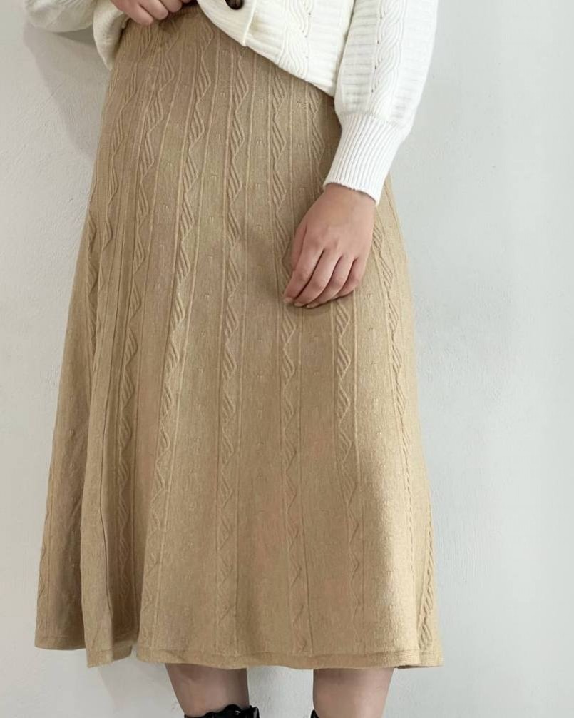 دامن بافت چهار رنگ کد 4222