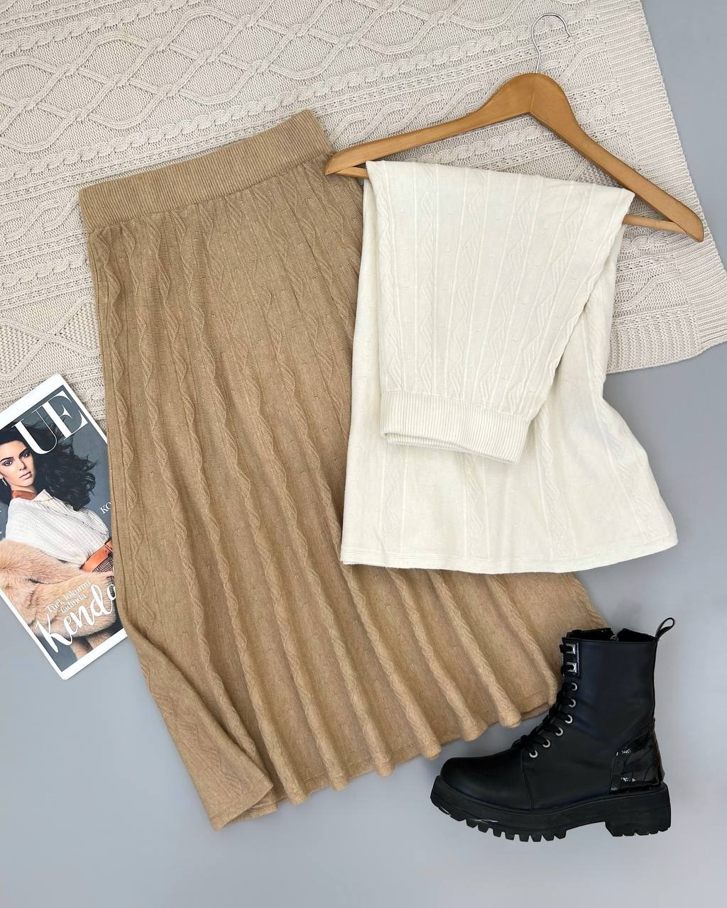 دامن بافت چهار رنگ کد 4222