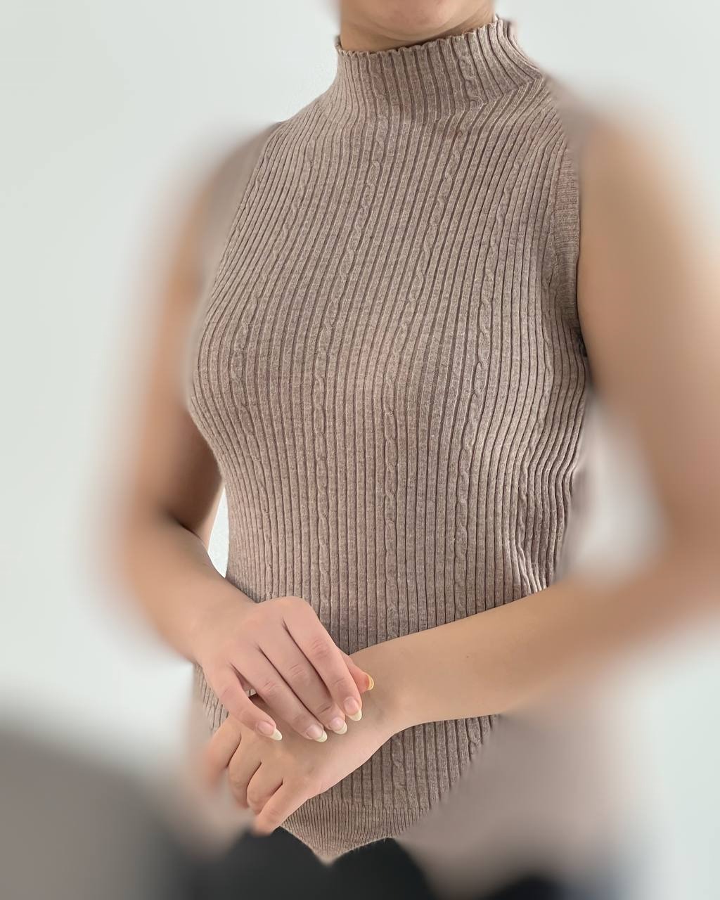 تاپ بافت یقه ایستاده کد 4224