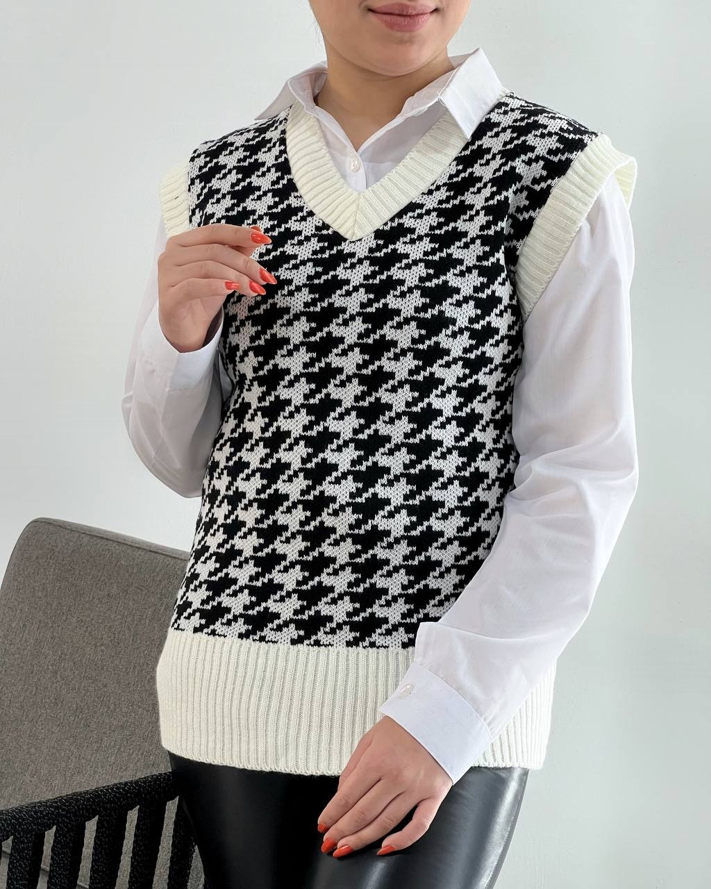 جلیقه بافت پیچازی کد 4226