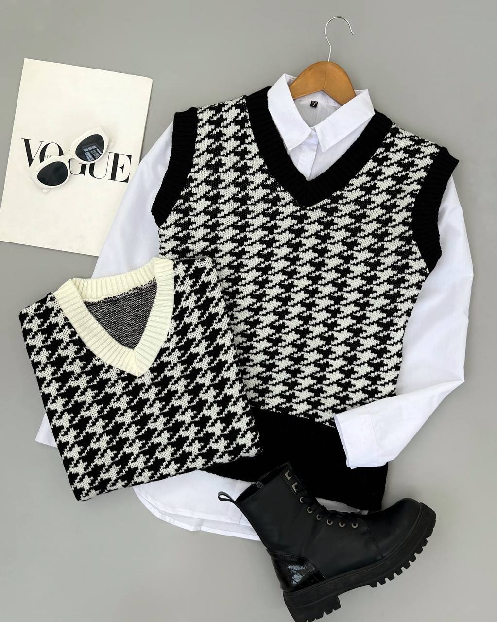 جلیقه بافت پیچازی کد 4226