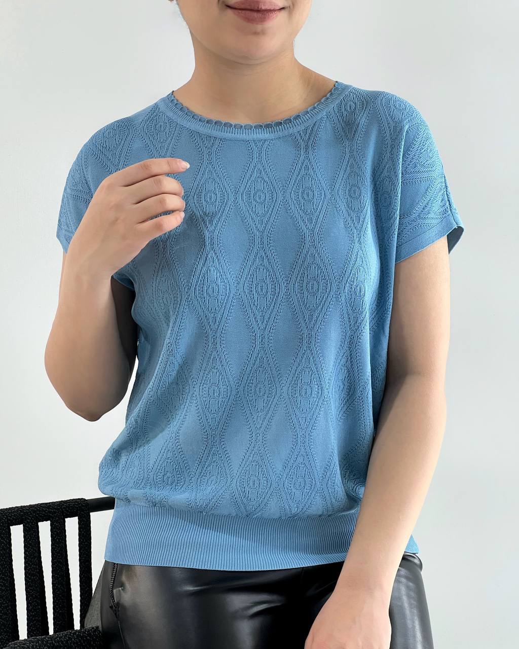 بلوز بافت کریستال 6 رنگ کد 4229