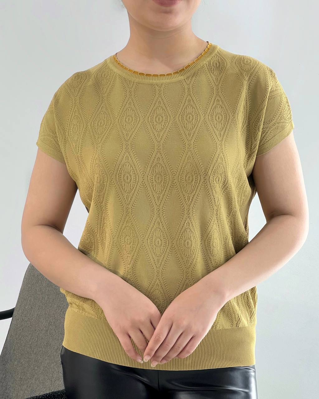 بلوز بافت کریستال 6 رنگ کد 4229