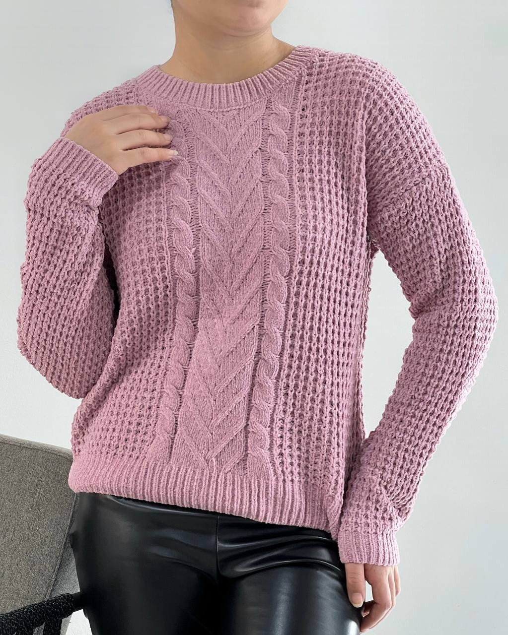 پلیور بافت بوکله مخمل کد 4230