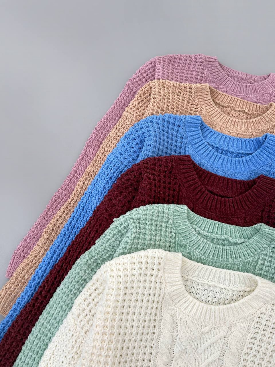 پلیور بافت بوکله مخمل کد 4230