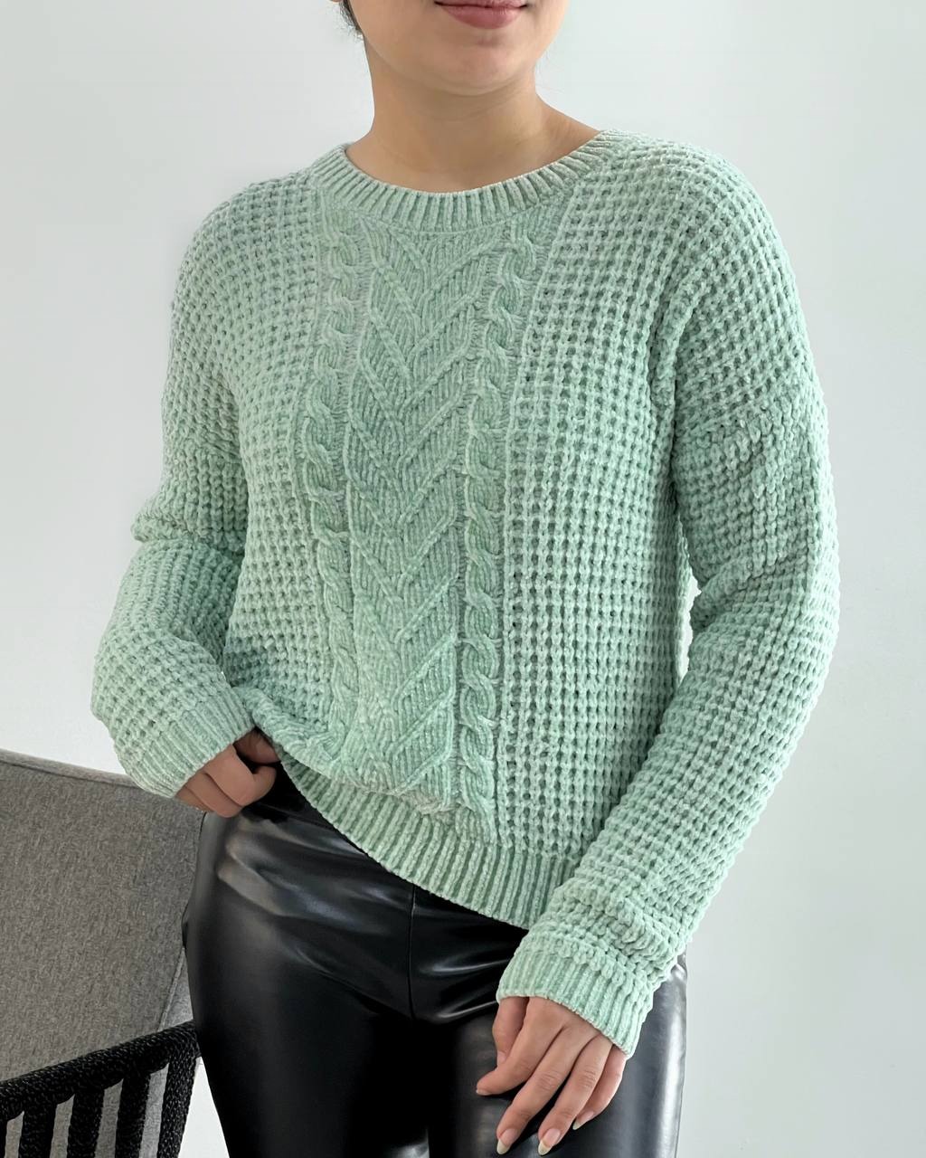 پلیور بافت بوکله مخمل کد 4230