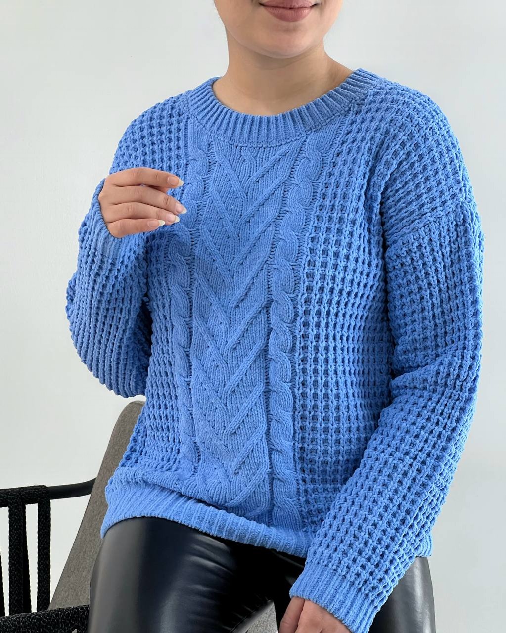 پلیور بافت بوکله مخمل کد 4230