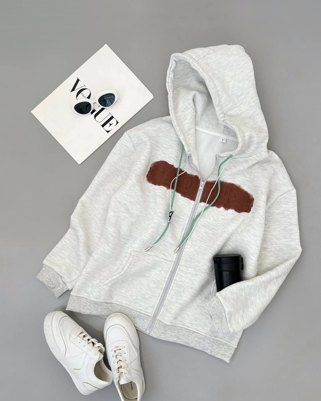 سویشرت تو کرک جلو زیپ کد 4233