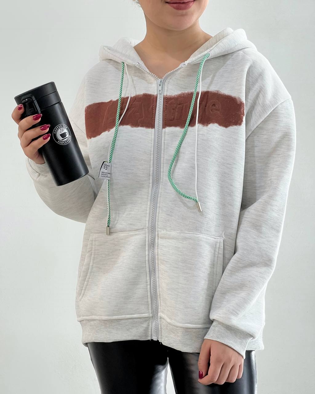 سویشرت تو کرک جلو زیپ کد 4233