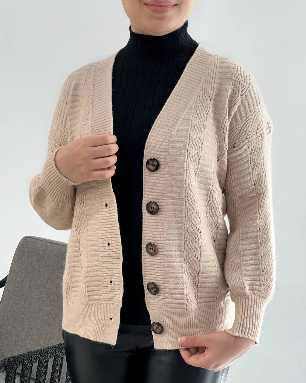 ژاکت بافت 6 رنگ کد 4235