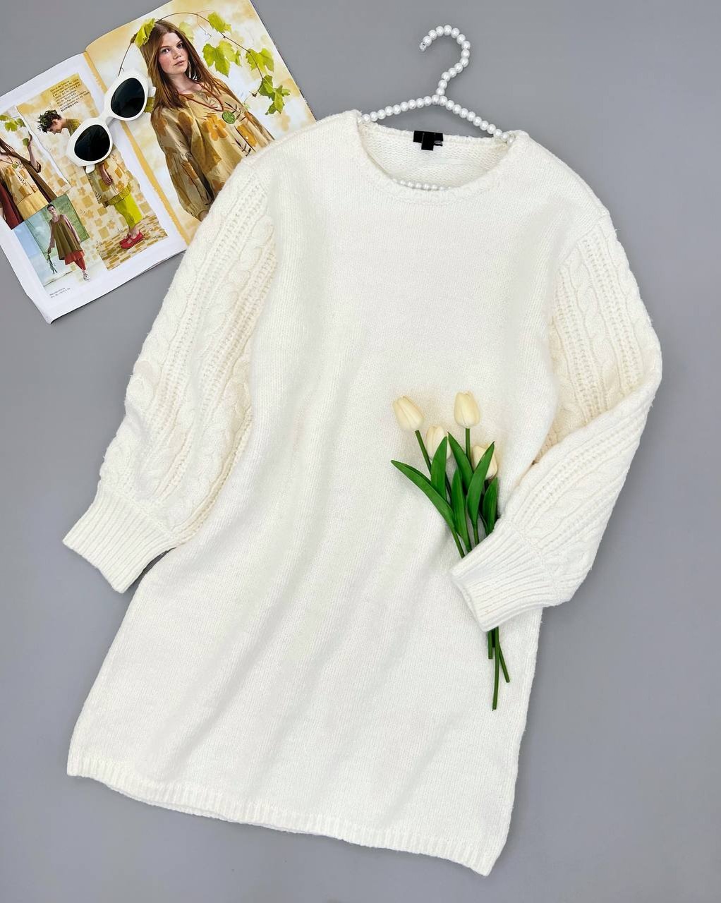 پیراهن بافت تکرنگ کد 4238