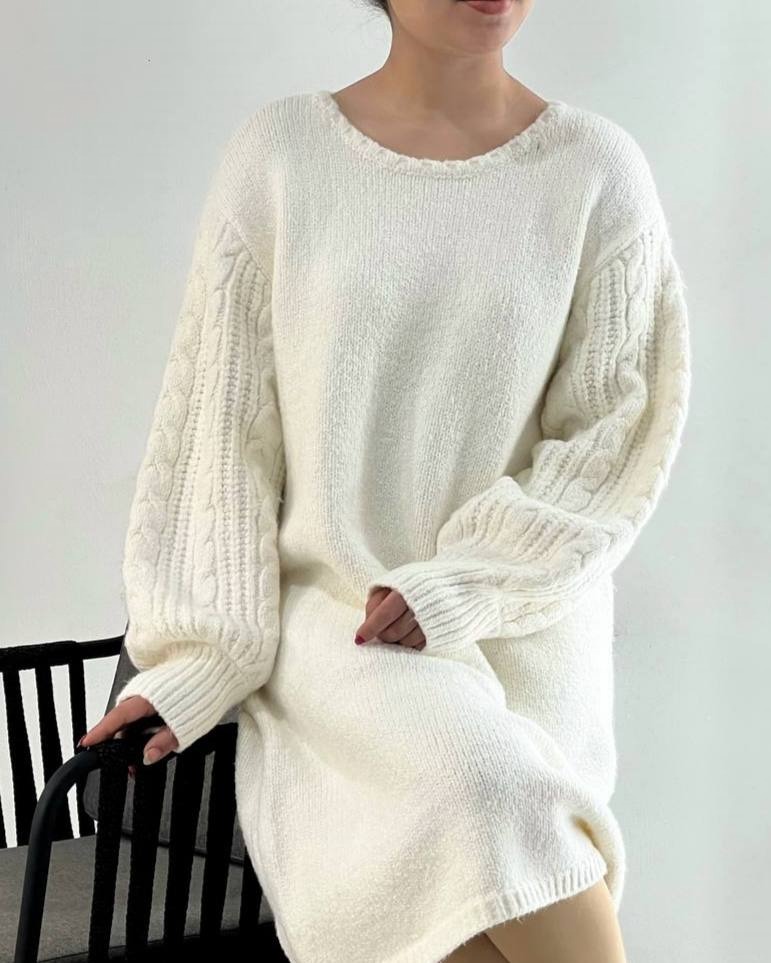 پیراهن بافت تکرنگ کد 4238