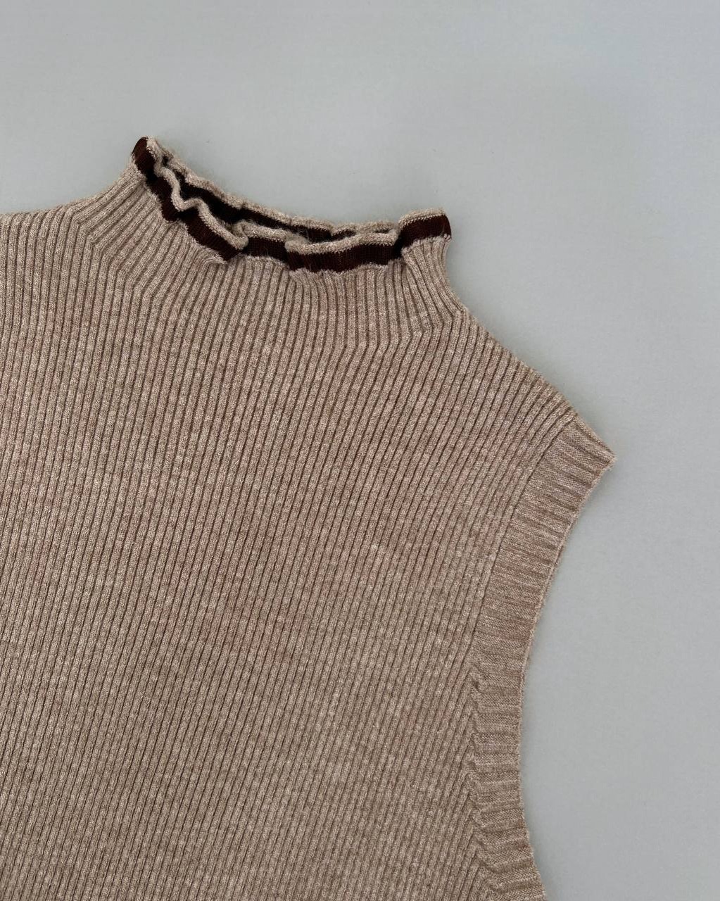 تاپ بافت ساده یقه چین کد 4242