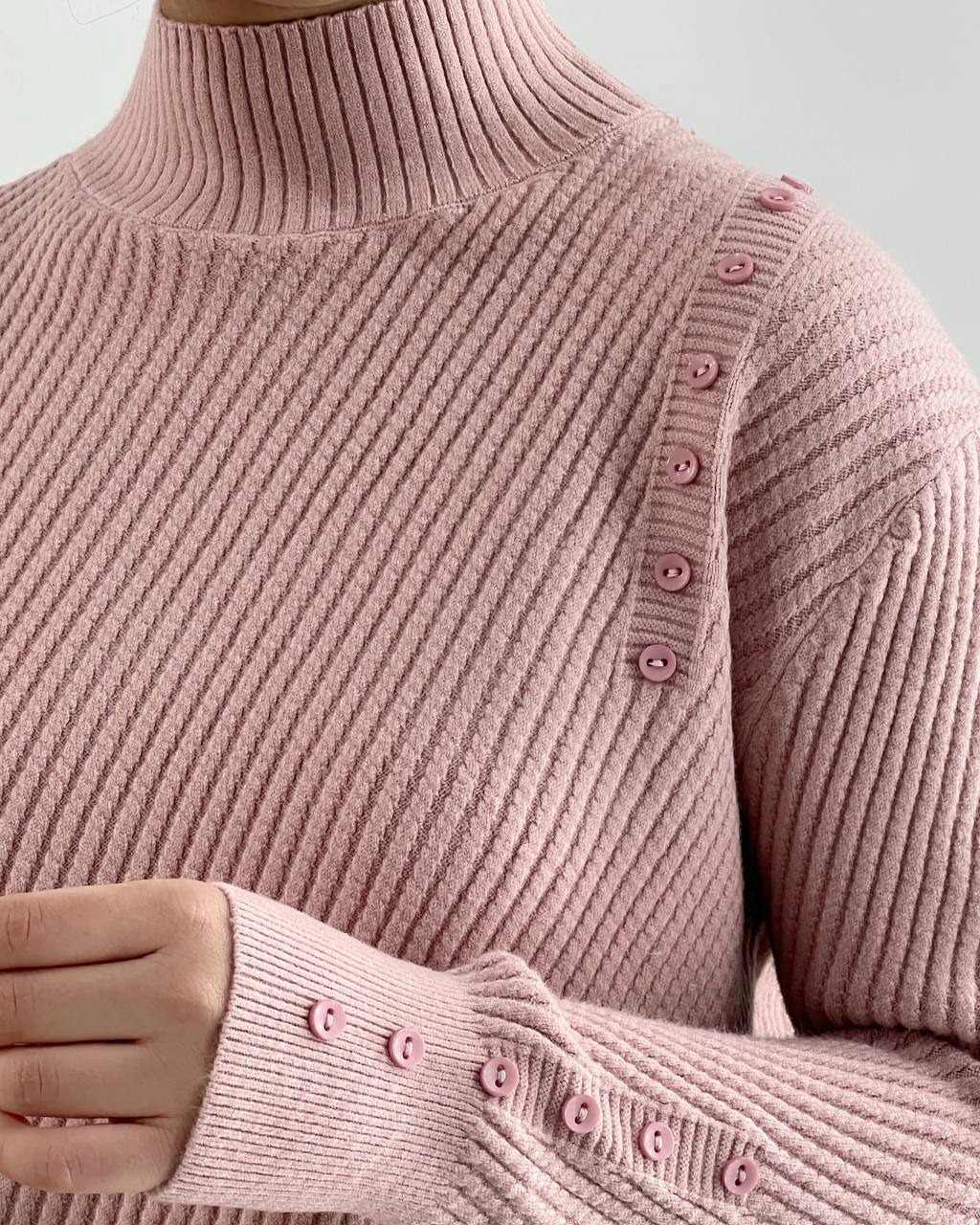 پلیور بافت دکمه کد 4246