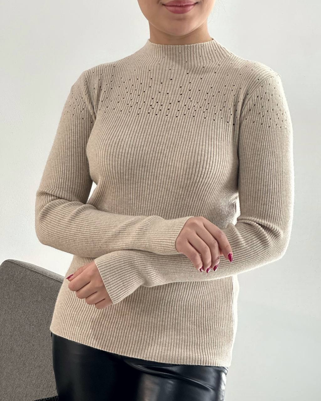 پلیور بافت ساده 5رنگ کد 4251