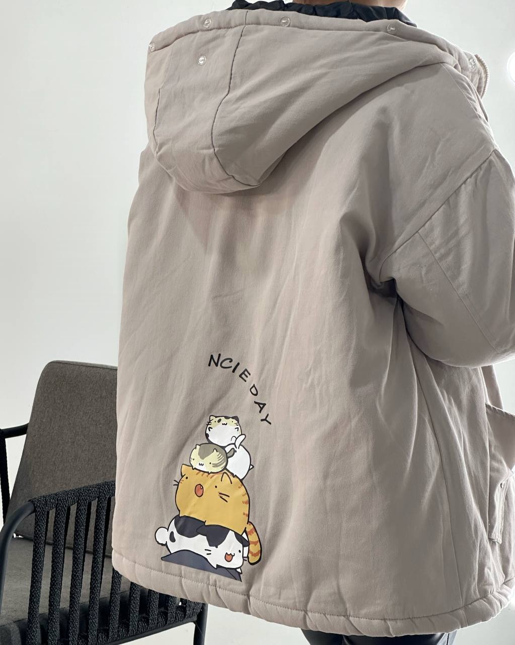 کاپشن کتان آستردار کد 4253