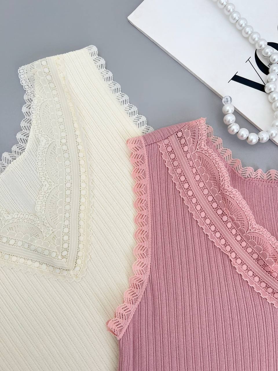 تاپ بافت یقه دانتل کد 4254