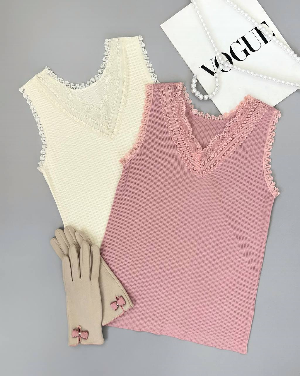 تاپ بافت یقه دانتل کد 4254