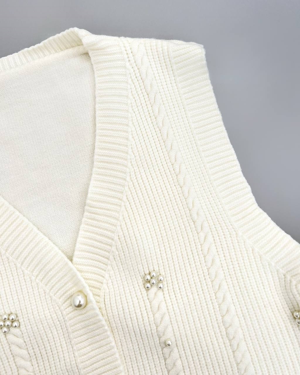 ست پیراهن و جلیقه بافت کد 4262